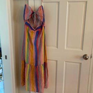 Keyhole colorful dress